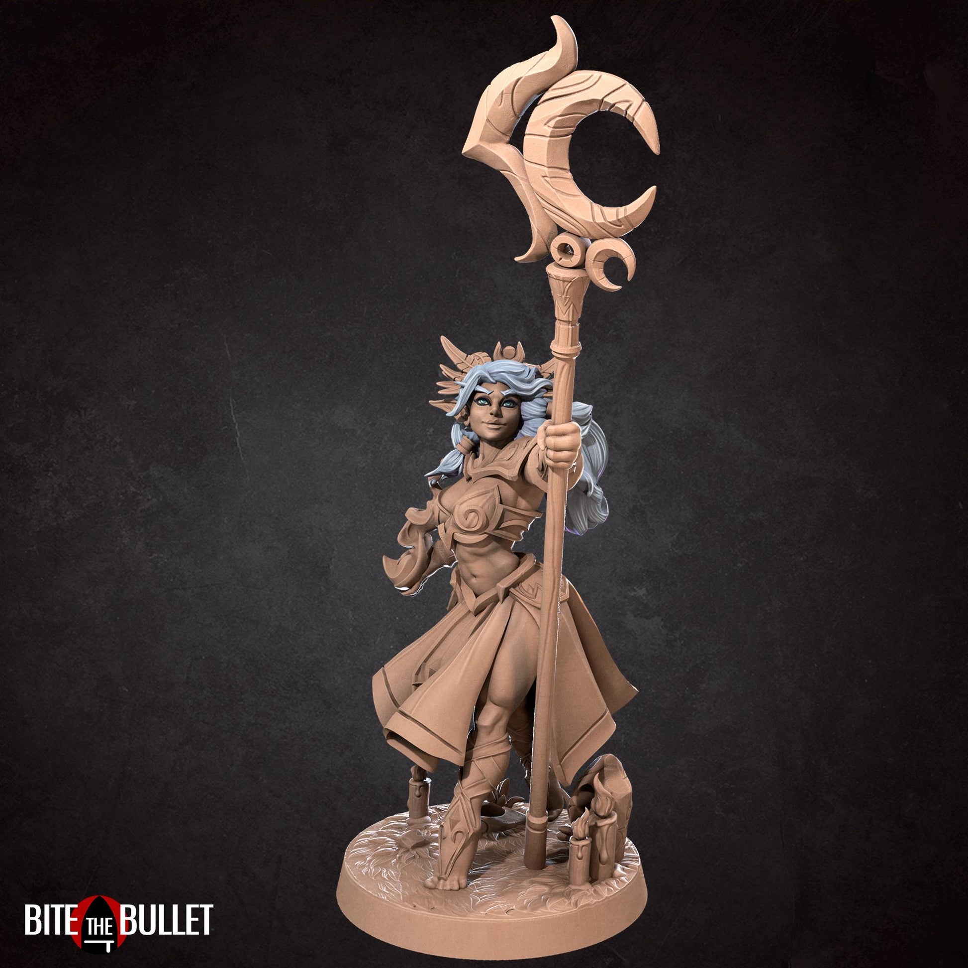 Night Elf Sorceress Tiana Miniature - 28mm / 32mm / 36mm - Bite the Bullet - Resin Printed Figure for D&D, TTRPGs, and Board Games