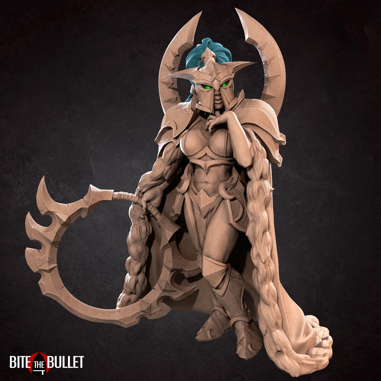 Night Elf Heroine Moira Miniature - 28mm / 32mm / 36mm - Bite the Bullet - Resin Printed Figure for D&D, TTRPGs, and Board Games