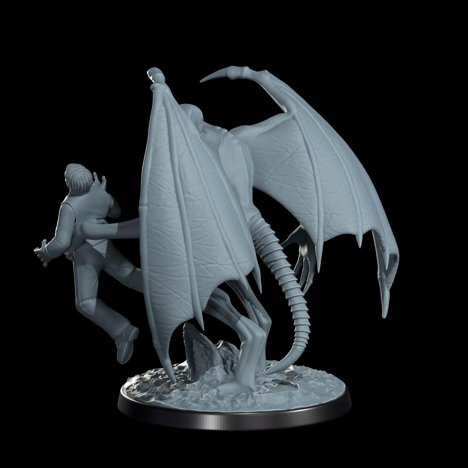 Nightgaunt's Claim Miniature - 28mm / 32mm / 36mm - Cosmondo - Resin Printed Figure for Arkham Horror, D&D, TTRPGs, and Board Games