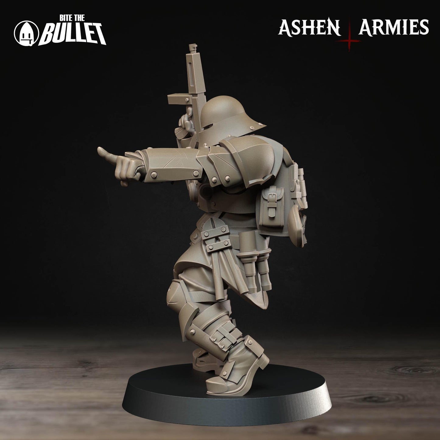 Sanctified Legion Combat Engineer Miniature - 28mm / 32mm / 36mm - Bite the Bullet - Resin Printed Figure for D&D, TTRPGs, and Wargaming