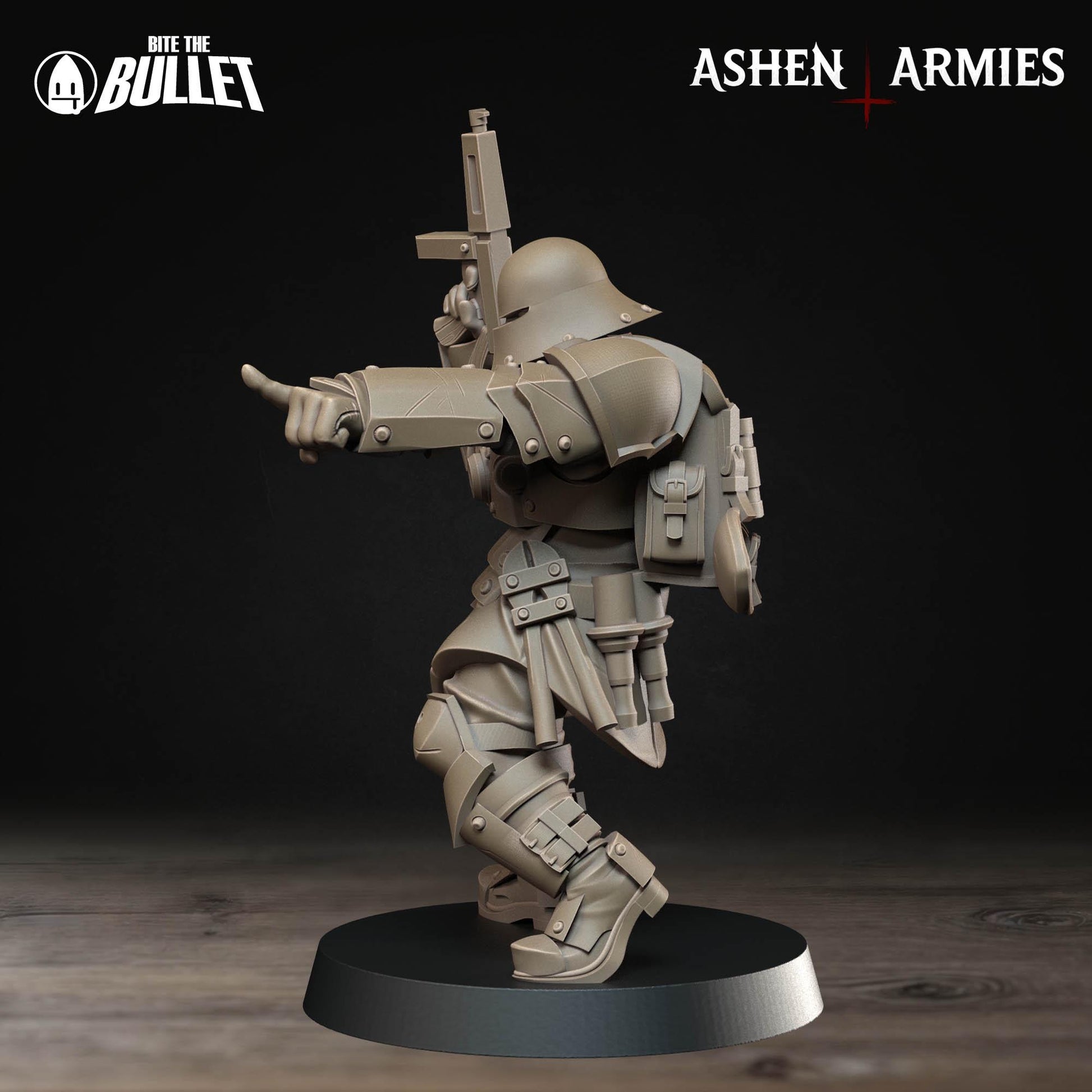 Sanctified Legion Combat Engineer Miniature - 28mm / 32mm / 36mm - Bite the Bullet - Resin Printed Figure for D&D, TTRPGs, and Wargaming