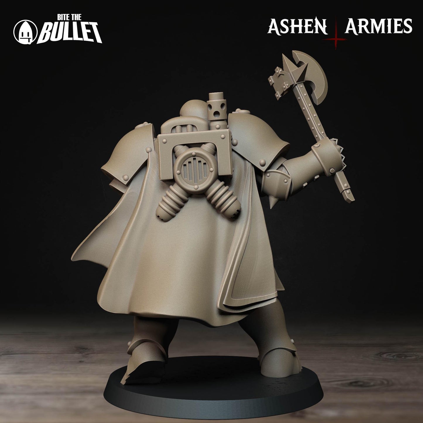 Sanctified Legion Heavy Infantry Miniature (Shotgun & Machinegun Variations) - 28mm / 32mm / 36mm - Bite the Bullet - Resin Printed Figure
