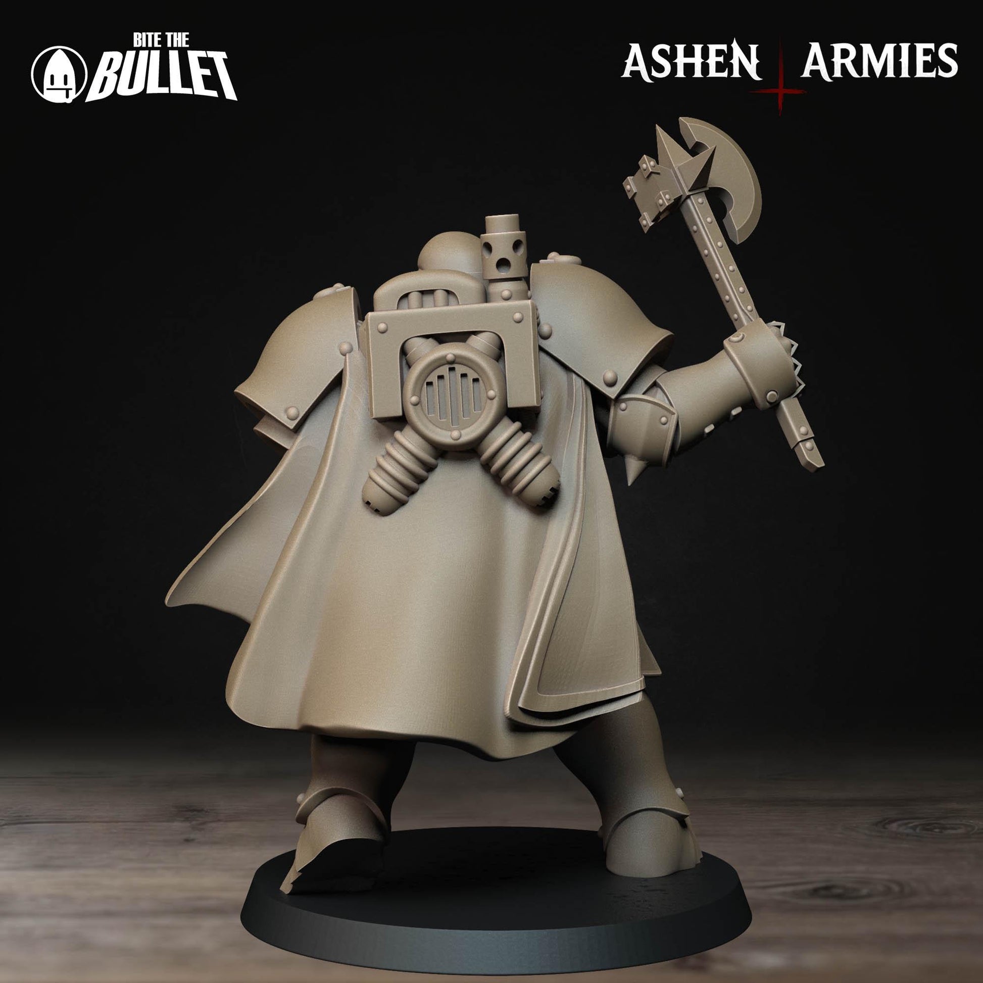 Sanctified Legion Heavy Infantry Miniature (Shotgun & Machinegun Variations) - 28mm / 32mm / 36mm - Bite the Bullet - Resin Printed Figure