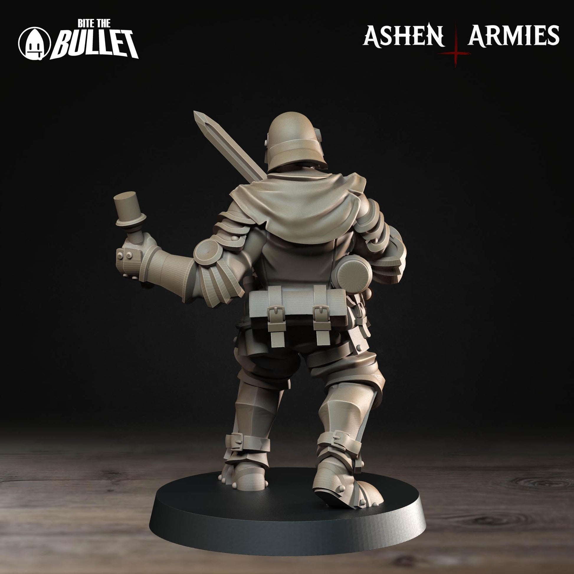 Sanctified Legion Shocktrooper Miniature (4 Variations) - 28mm / 32mm / 36mm - Bite the Bullet - Resin Printed Wargaming Figure