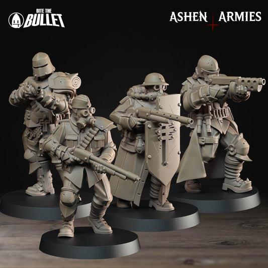 Sanctified Legion Yeoman Miniature (4 Variations) - 28mm / 32mm / 36mm - Bite the Bullet - Resin Printed Wargaming Figure