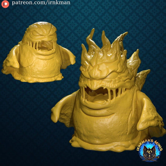 Flan Miniature (2 Variations) - 28mm / 32mm / 36mm - Irnkman's Minis - Resin Printed Figure for D&D, TTRPGs, and Board Games