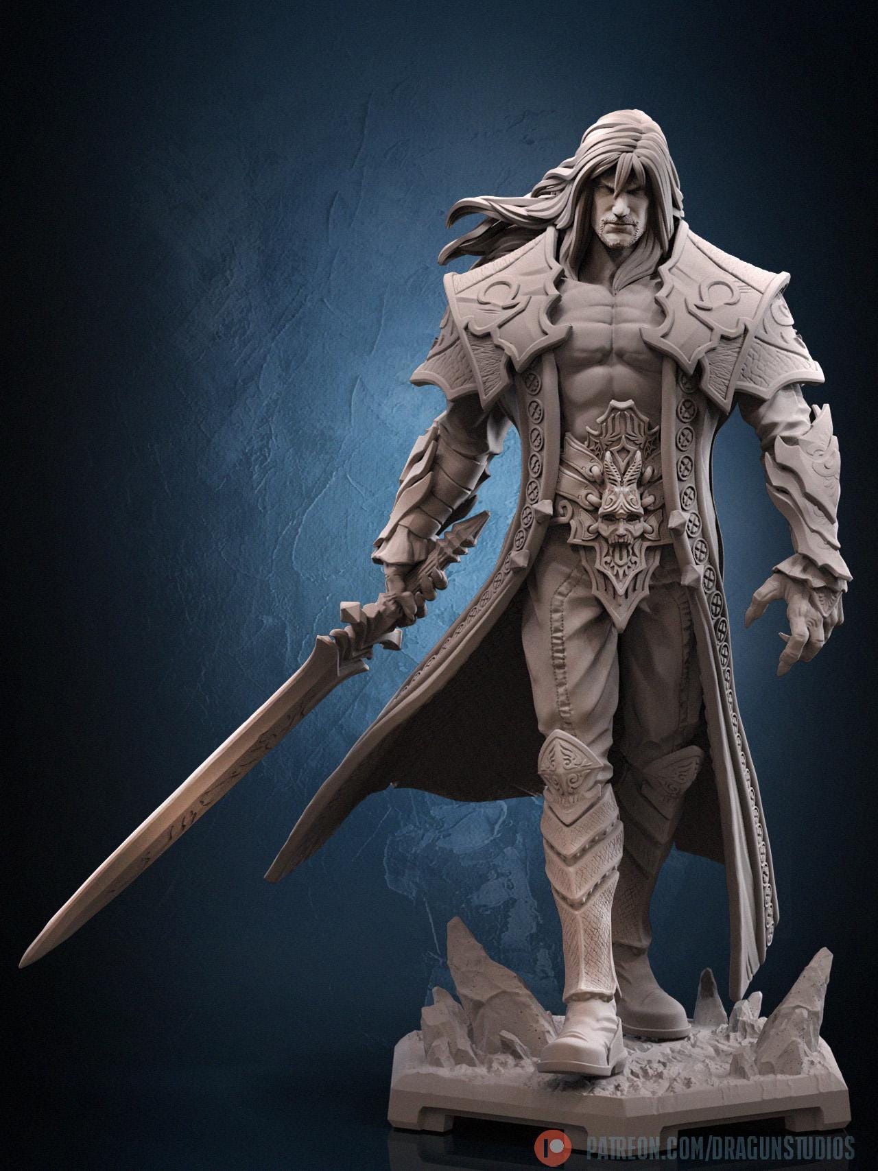 Vampire Killer II Miniature - 28mm / 32mm / 36mm / 100mm - DraGun Studios - Resin Printed Figurine for D&D, TTRPGs, and Board Games