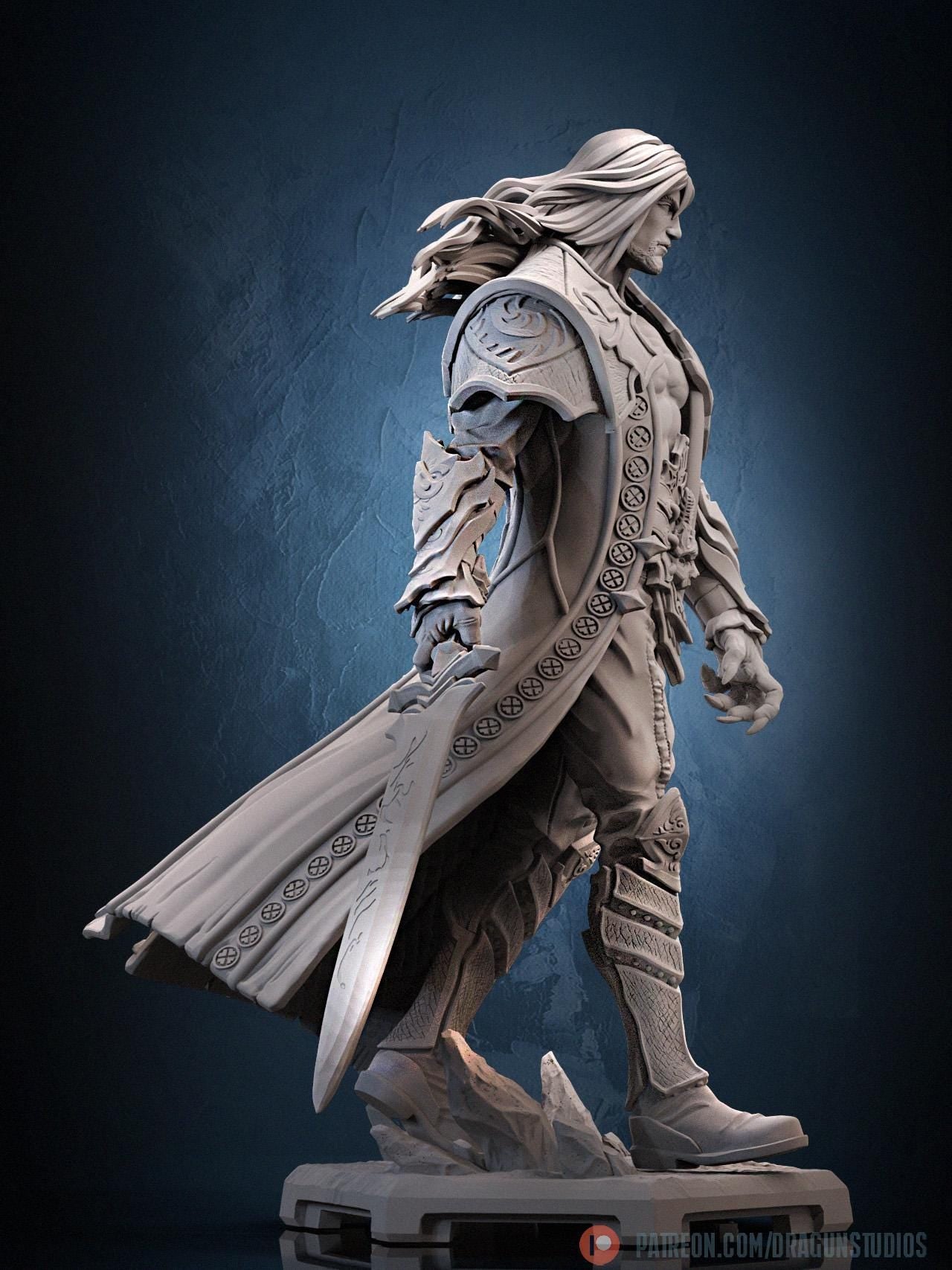 Vampire Killer II Miniature - 28mm / 32mm / 36mm / 100mm - DraGun Studios - Resin Printed Figurine for D&D, TTRPGs, and Board Games