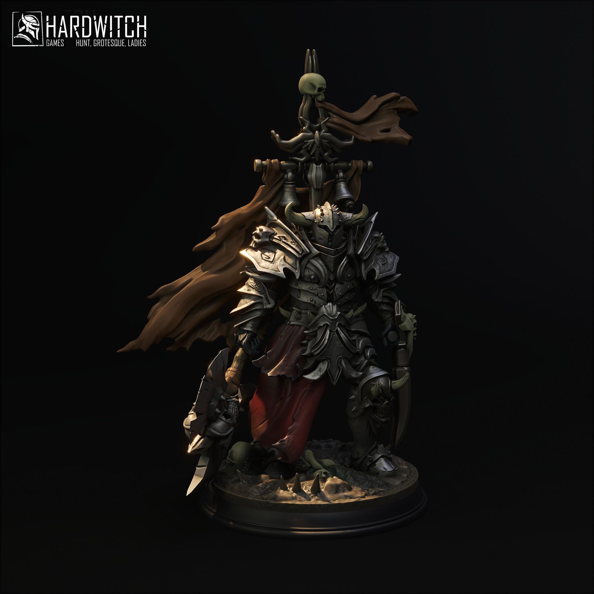 Garon Saturnix Miniature - 28mm / 32mm / 36mm / 75mm - HardWitch Games - Resin Printed Figure for D&D and TTRPGs