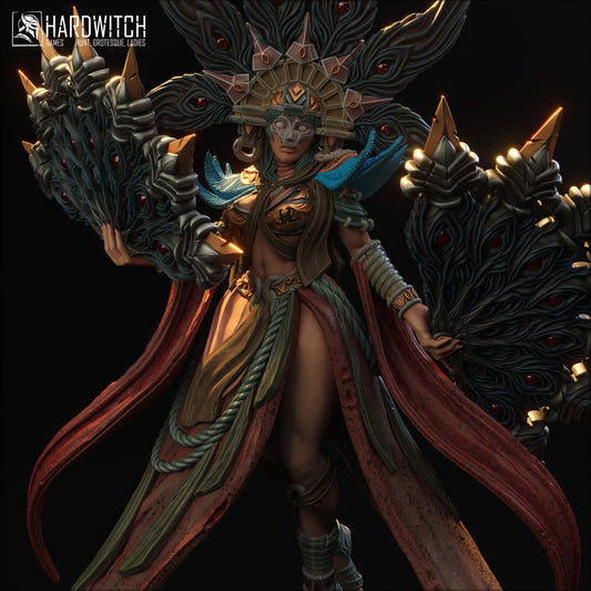 Farida Saahor Miniature (Standard and NSFW) - 28mm / 32mm / 36mm / 75mm - HardWitch Games - Resin Printed Figure for D&D and TTRPGs
