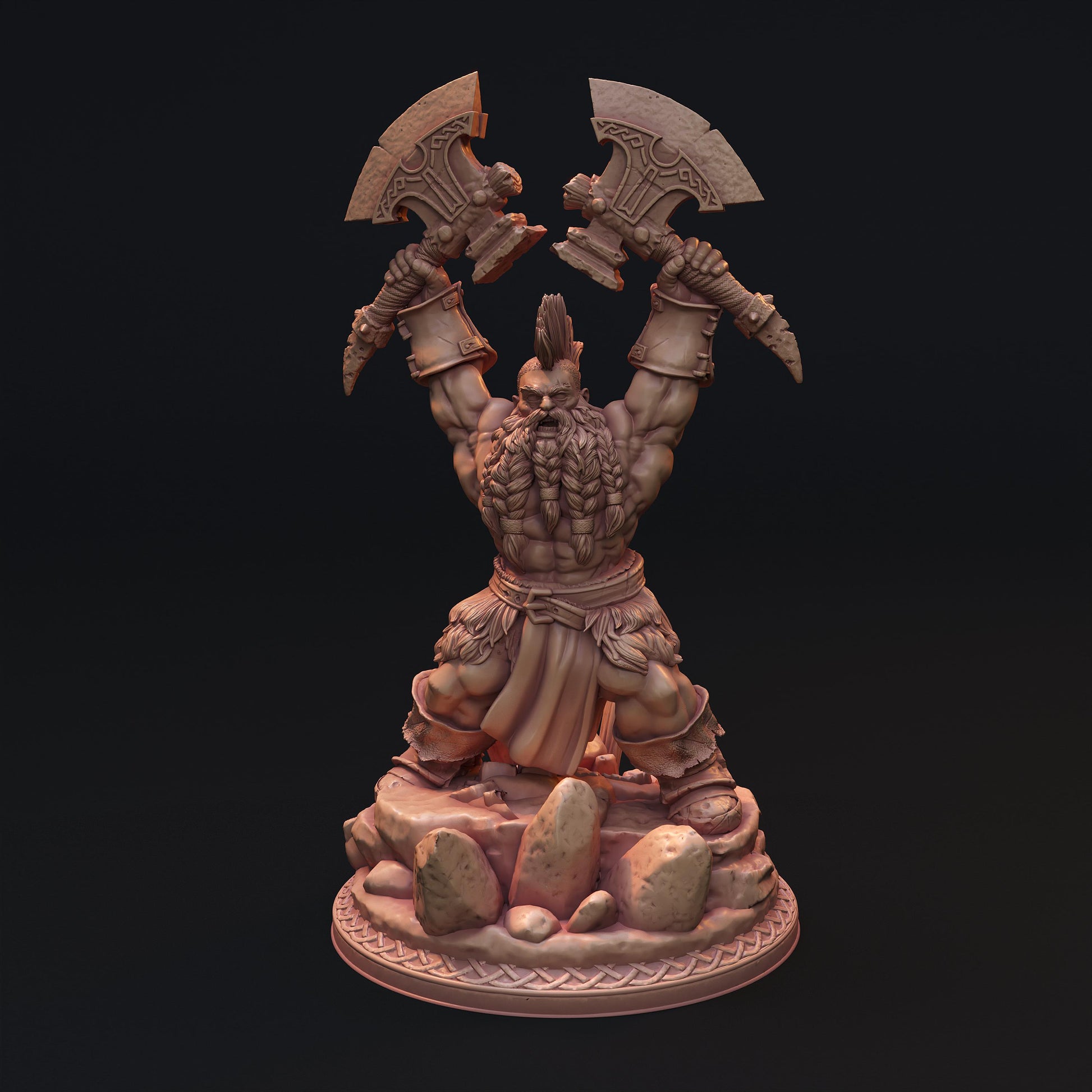 Berserker Dwarves Miniature Set - 28mm / 32mm / 36mm - HardWitch Games - Resin Printed Figures for D&D, TTRPGs, and Board Games