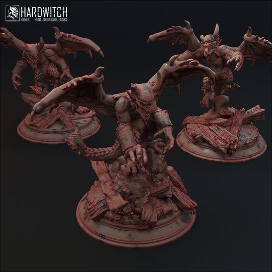 Imp Miniature Set - 28mm / 32mm / 36mm - HardWitch Games - Resin Printed Figures for D&D, TTRPGs, and Board Games