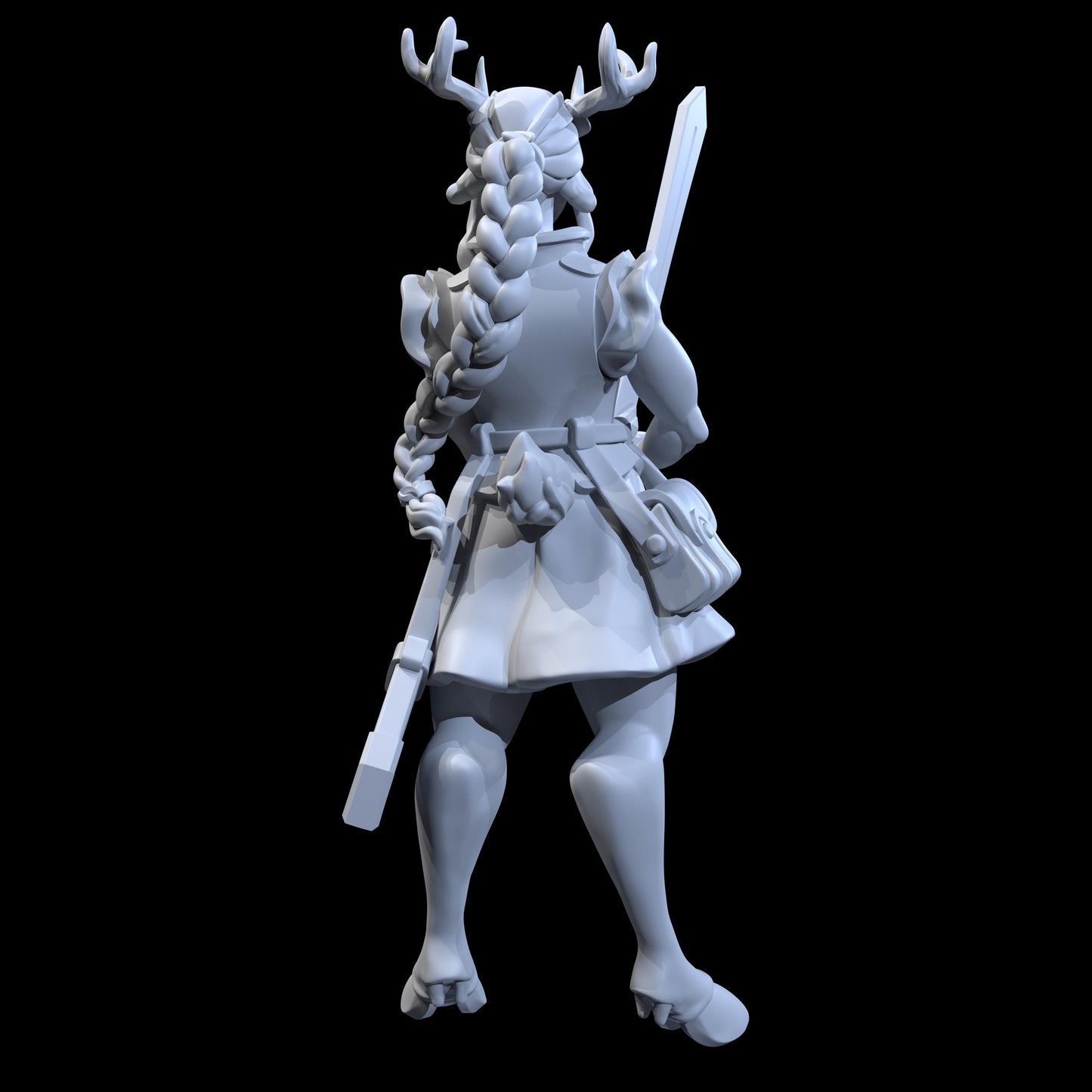 Might, Faun Warrior Miniature - Awkward Penguin’s Minis - 28mm / 32mm / 36mm