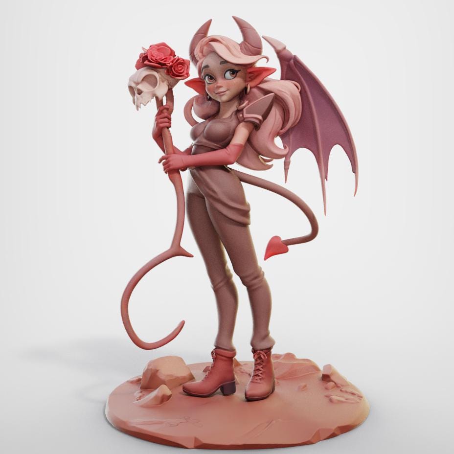 Legendary Lady Velistra Miniature - 28mm / 32mm / 36mm / 75mm - Female Miniatures - Resin Printed Miniature for Painting, D&D, and TTRPGs