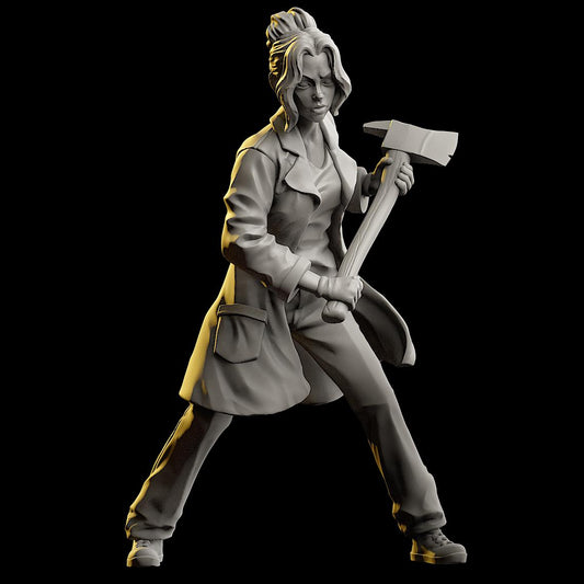 Doctor Survivor Miniature - 28mm / 32mm / 36mm - VaultZ - Resin Printed Figures for D&D, TTRPGs, Zombicide, and Board Games