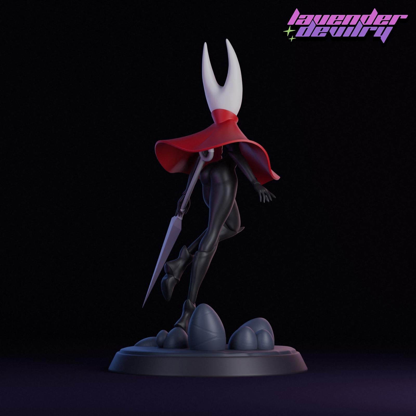 Delayed Damsel Miniature - 28mm / 32mm / 36mm / 75mm - Lavender Devilry - Resin Printed Figure for D&D, TTRPGs and Board Games