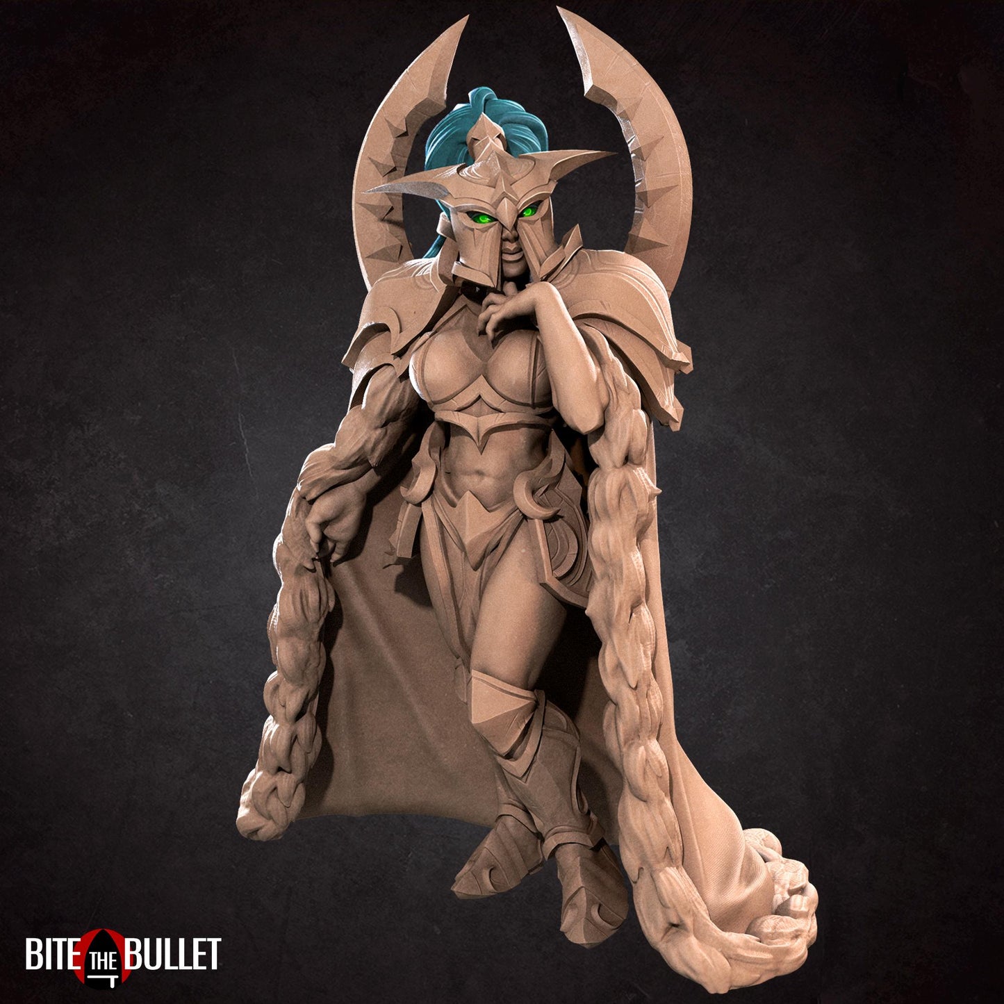 Night Elf Heroine Moira Miniature - 28mm / 32mm / 36mm - Bite the Bullet - Resin Printed Figure for D&D, TTRPGs, and Board Games