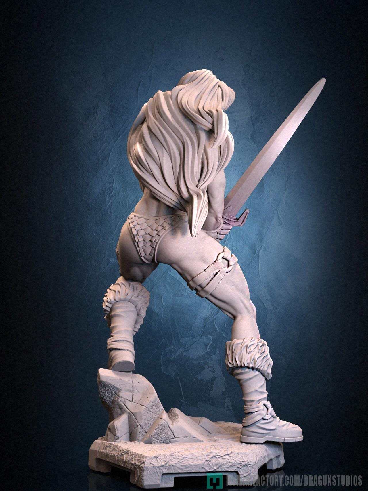 Tyris Flare Miniature - 28mm / 32mm / 36mm / 75mm - DraGun Studios - Resin Printed Figurine for D&D, TTRPGs, and Board Games