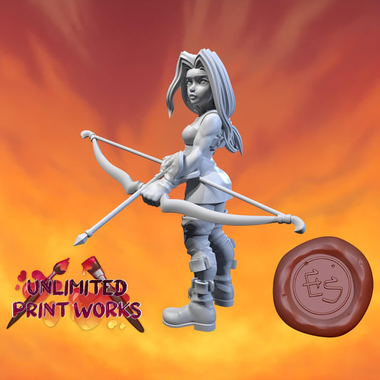 Archer Miniature - 28mm / 32mm / 36mm - Ethan Savage Studios - Resin Printed Figure for D&D, TTRPGs, and Board Games