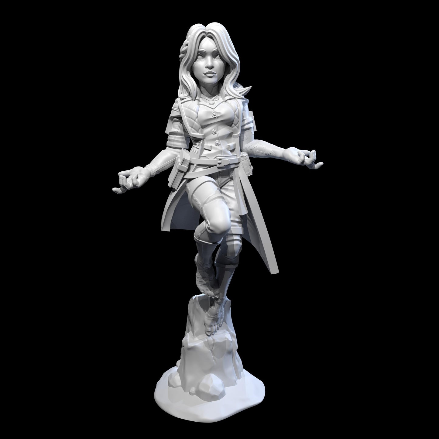 Lune Miniature - 28mm / 32mm / 36mm / 75mm - Ethan Savage Studios - Resin Printed Figure for D&D, TTRPGs, and Board Games