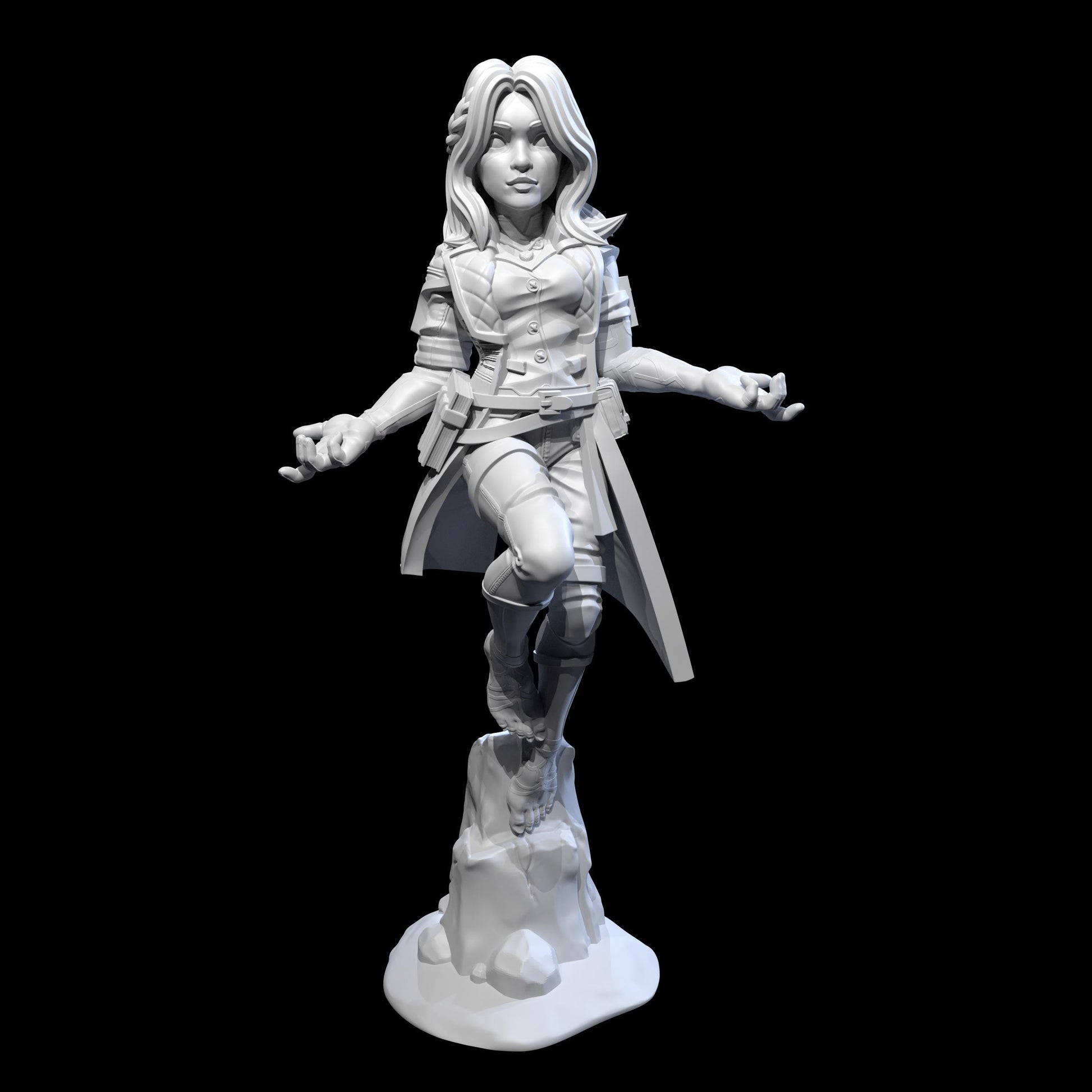 Lune Miniature - 28mm / 32mm / 36mm / 75mm - Ethan Savage Studios - Resin Printed Figure for D&D, TTRPGs, and Board Games