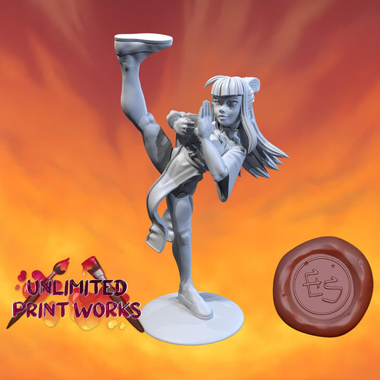 Mei Miniature - 28mm / 32mm / 36mm / 75mm - Ethan Savage Studios - Resin Printed Figure for D&D, TTRPGs, and Board Games