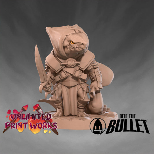 Kobold Rogue Miniature - 28mm / 32mm / 36mm - Bite the Bullet - Resin Printed Figure for D&D, TTRPGs, and Board Games