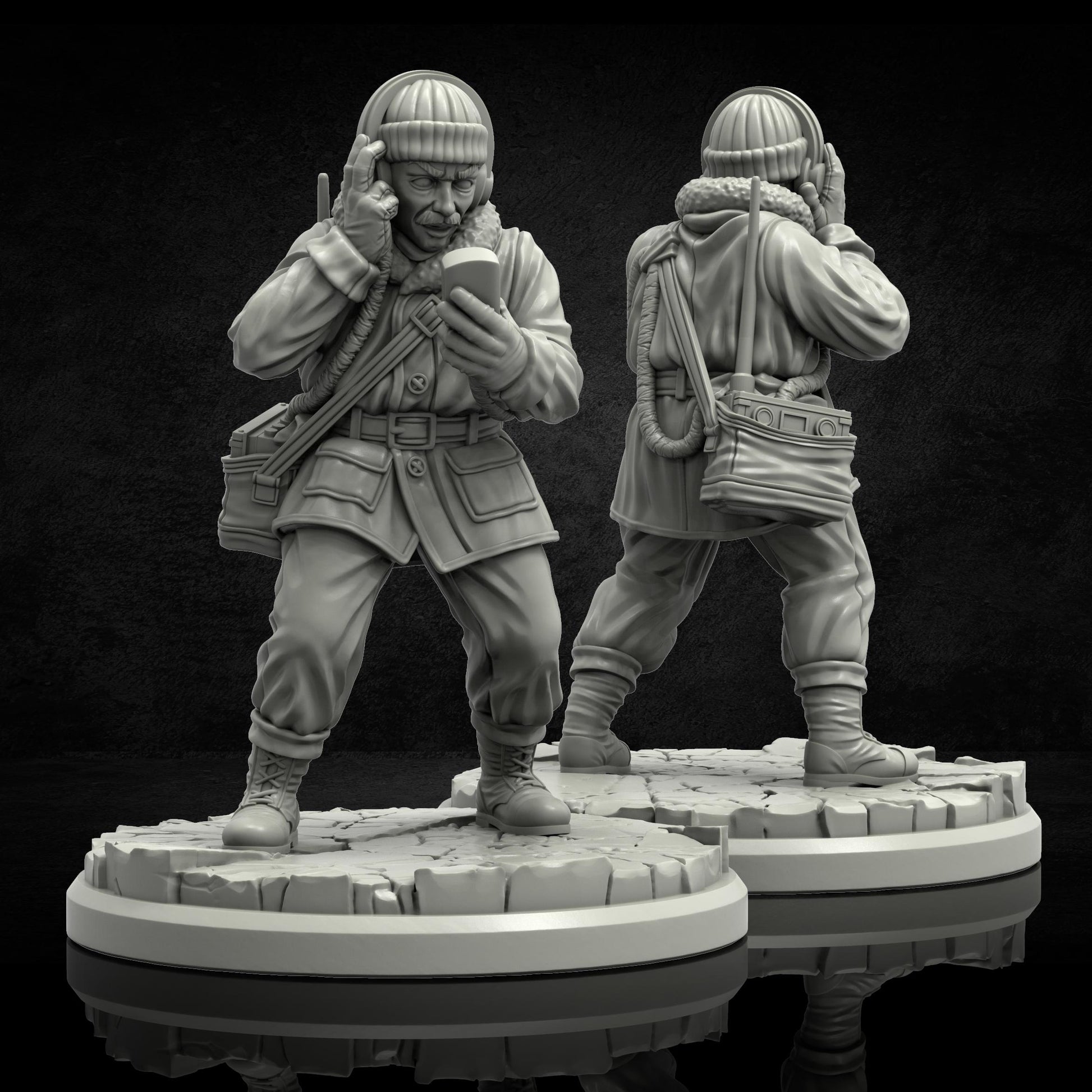 Radio Miniature - 28mm / 32mm / 36mm - Adaevy Creations - Resin Printed Figure for Arkham Horror