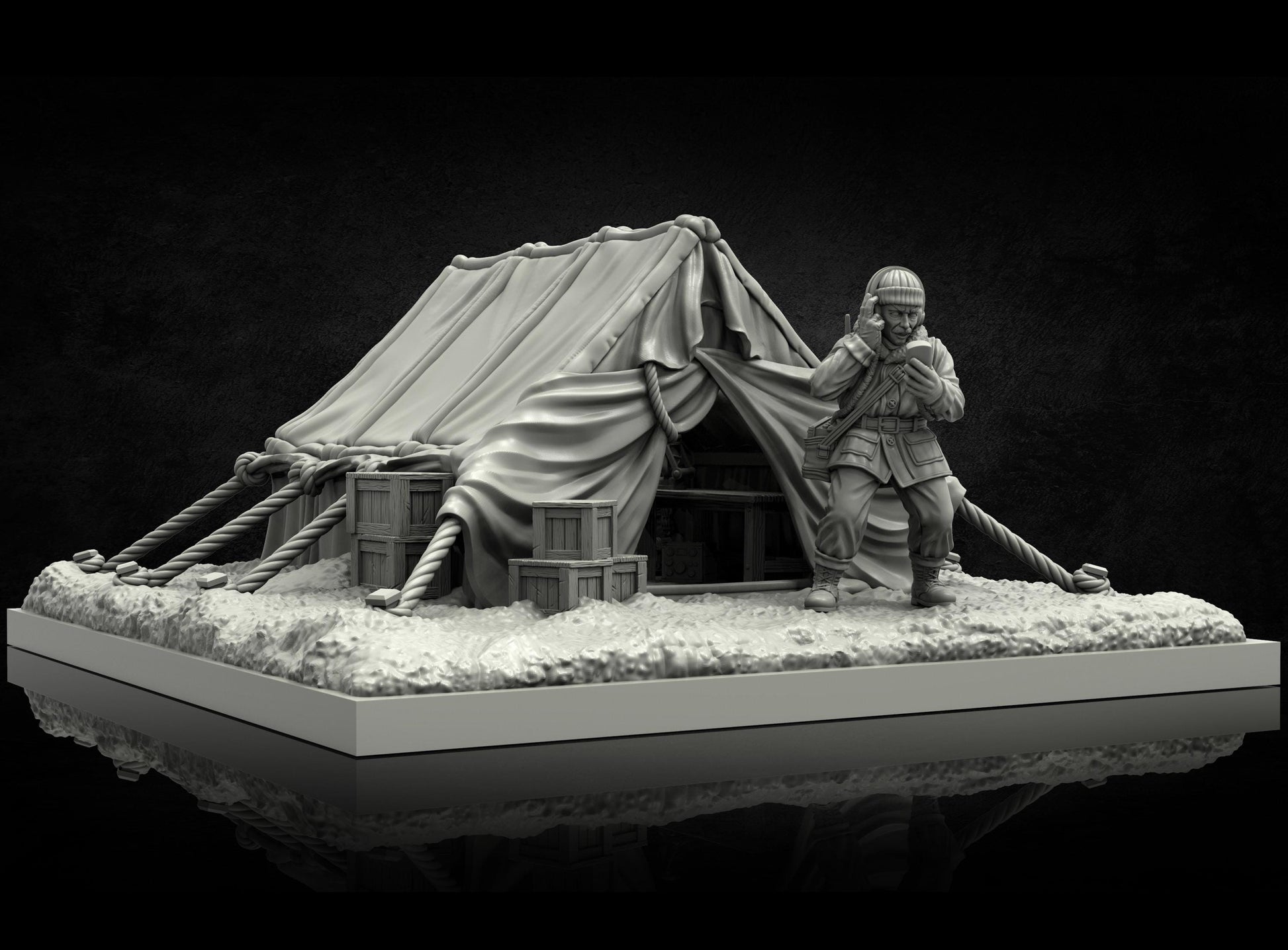 Campsite Tent Miniature - Adaevy Creations - 28mm / 32mm / 36mm