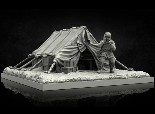 Campsite Tent Miniature - Adaevy Creations - 28mm / 32mm / 36mm