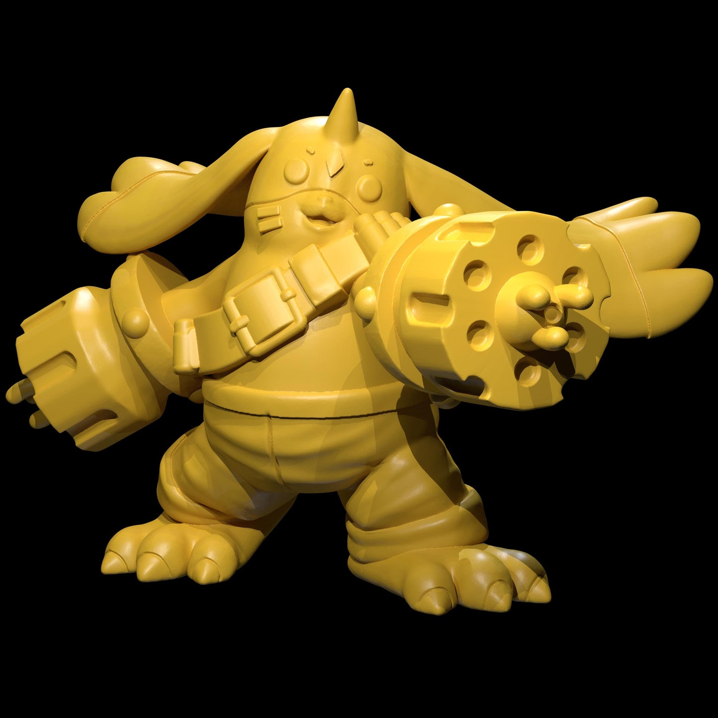 Terriermon Digivolution Line Miniatures - Irnkman's Minis - Resin Printed Figures for D&D, Daggerheart, and TTRPGs