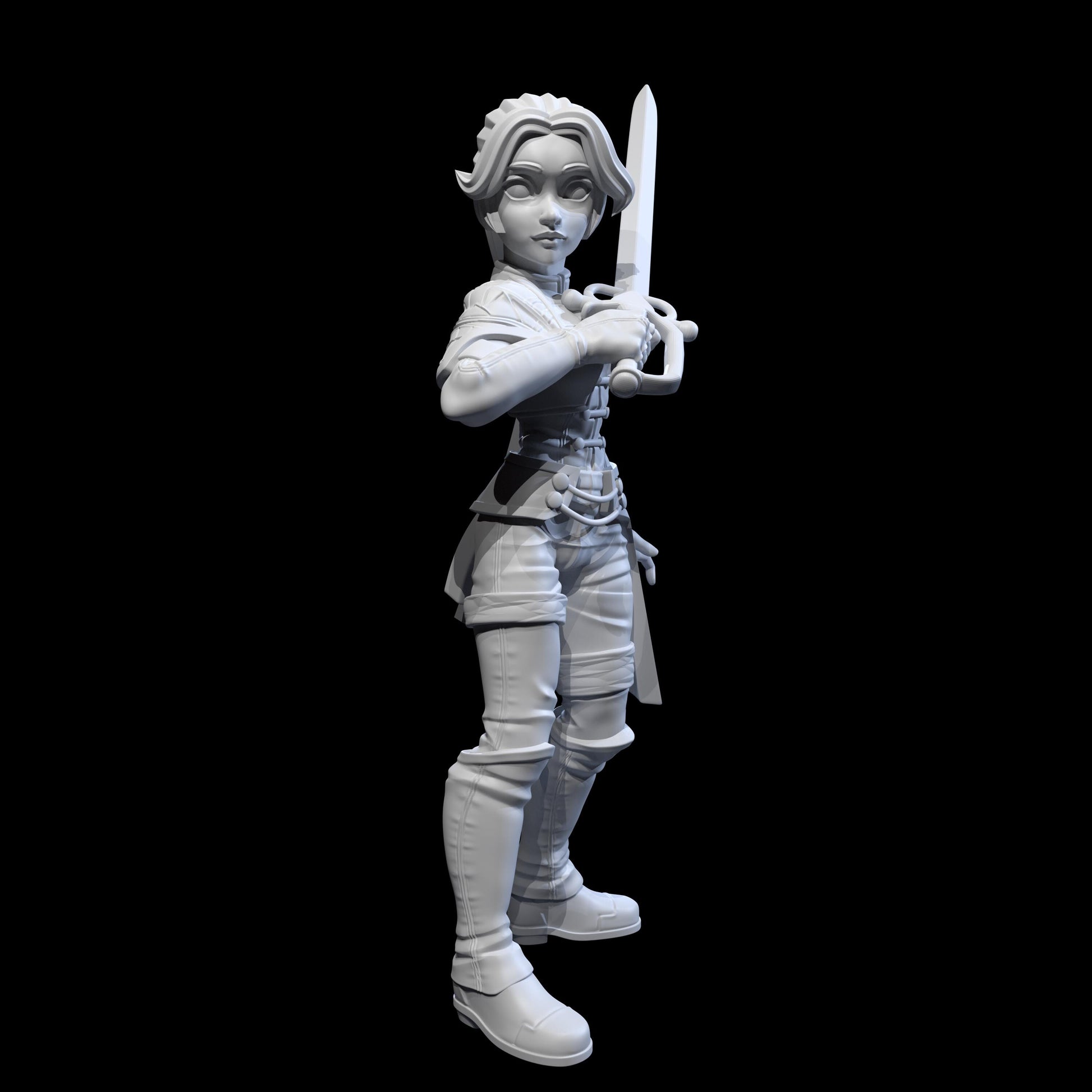 Maelle Miniature - 28mm / 32mm / 36mm / 75mm - Ethan Savage Studios - Resin Printed Figure for D&D, TTRPGs, and Board Games