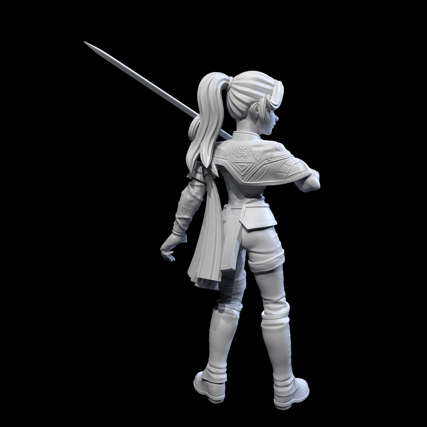 Maelle Miniature - 28mm / 32mm / 36mm / 75mm - Ethan Savage Studios - Resin Printed Figure for D&D, TTRPGs, and Board Games