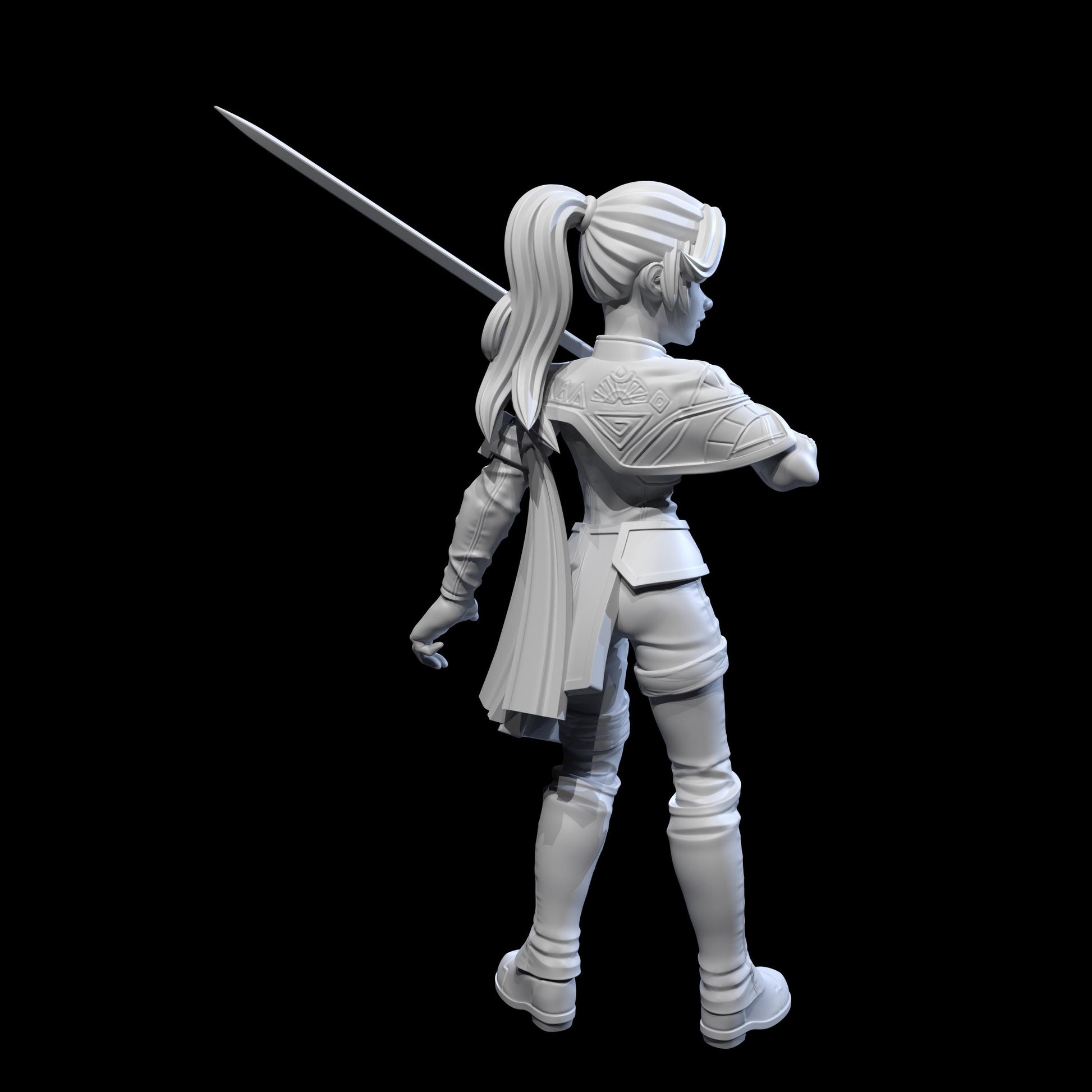 Maelle Miniature - 28mm / 32mm / 36mm / 75mm - Ethan Savage Studios - Resin Printed Figure for D&D, TTRPGs, and Board Games