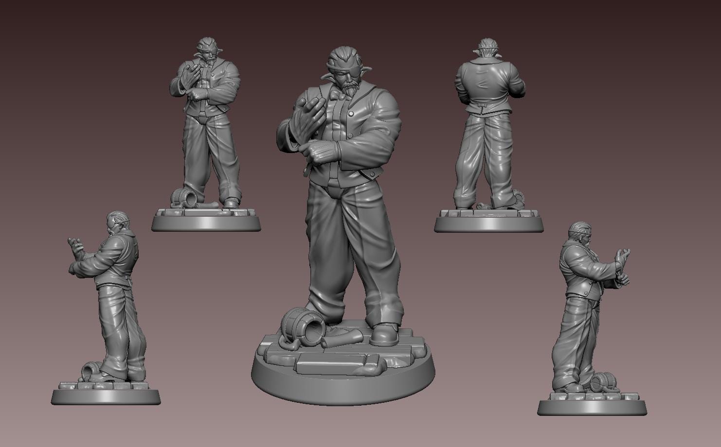Gray Rat Miniature - 28mm / 32mm / 36mm / 75mm - LPOMC - Resin Printed Figure for D&D, TTRPGs, and Board Games
