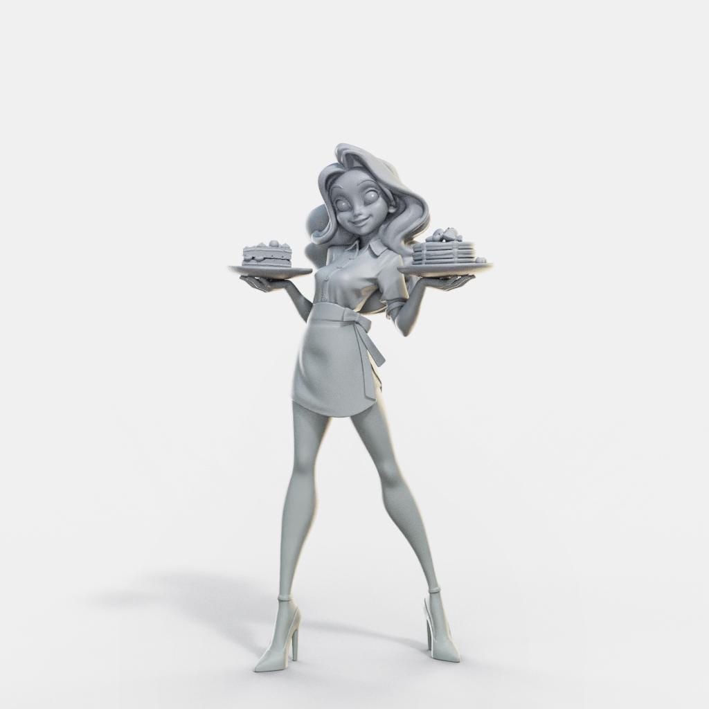 Marvelous Maidens II Miniature (7 Variations) - Female Miniatures - 28mm / 32mm / 36mm / 75mm - Unpainted Resin Printed Figures