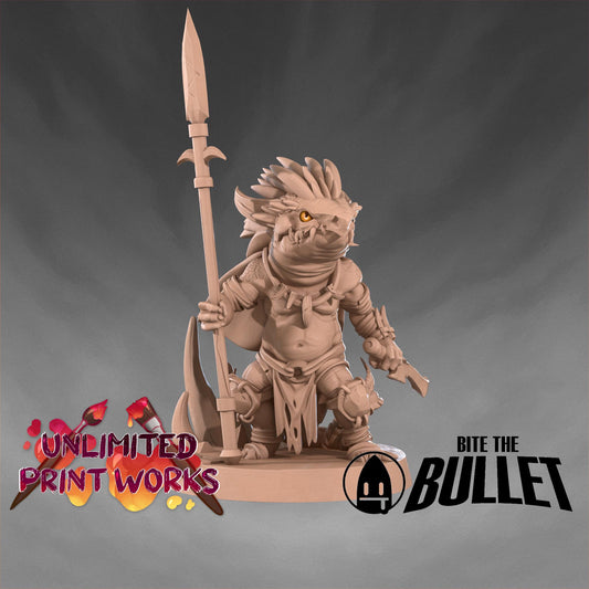 Kobold Savage Miniature - 28mm / 32mm / 36mm - Bite the Bullet - Resin Printed Figure for D&D, TTRPGs, and Board Games