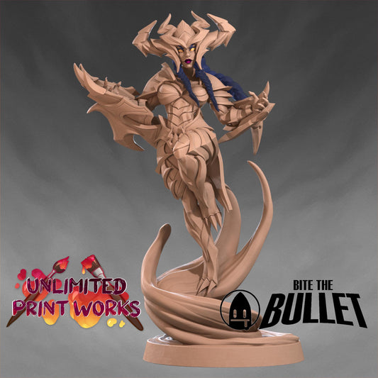 Kobold Queen Siobhan Miniature - 28mm / 32mm / 36mm - Bite the Bullet - Resin Printed Figure for D&D, TTRPGs, and Board Games