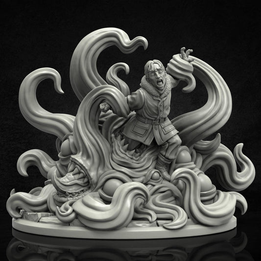 Gedney Miniature (Cultist, Sarcophagus, and Shoggoth Variations) - 28mm / 32mm / 36mm - Adaevy Creations - Resin Figure for Arkham Horror