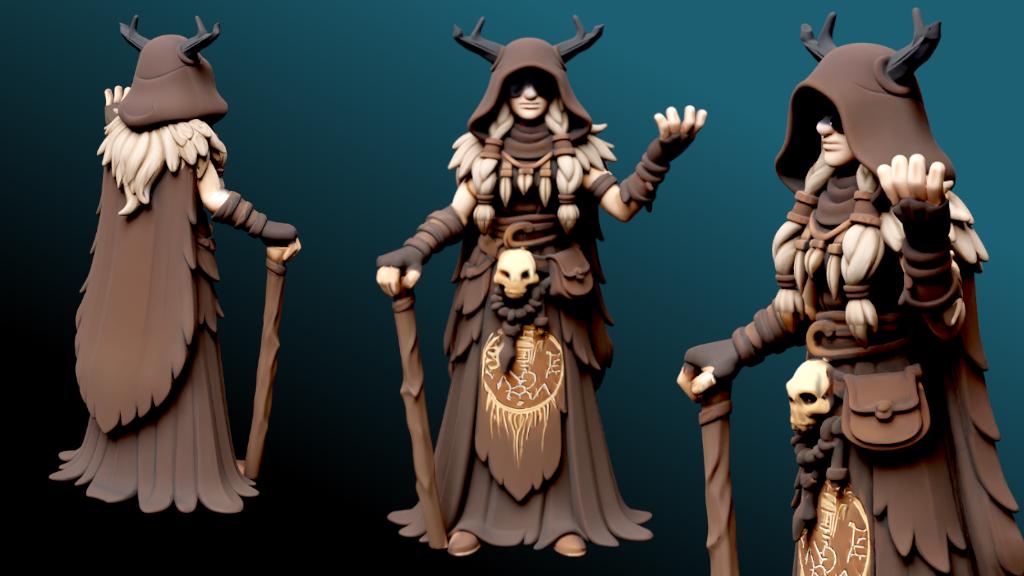 Ladies of the Damned Miniature (7 Variations) - KLAUS - 28mm / 32mm / 36mm - Resin Printed Figure for D&D, Daggerheart, and TTRPGs