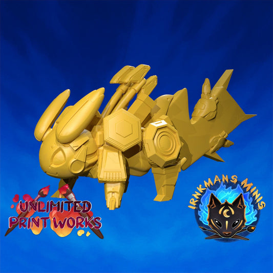 Mecha Mouse Miniature - 28mm / 32mm / 36mm - Irnkman's Minis - Resin Printed Figure for D&D, TTRPGs, and Board Games