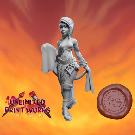 Dancer Miniature - 28mm / 32mm / 36mm - Ethan Savage Studios - Resin Printed Figure for D&D, TTRPGs, and Board Games