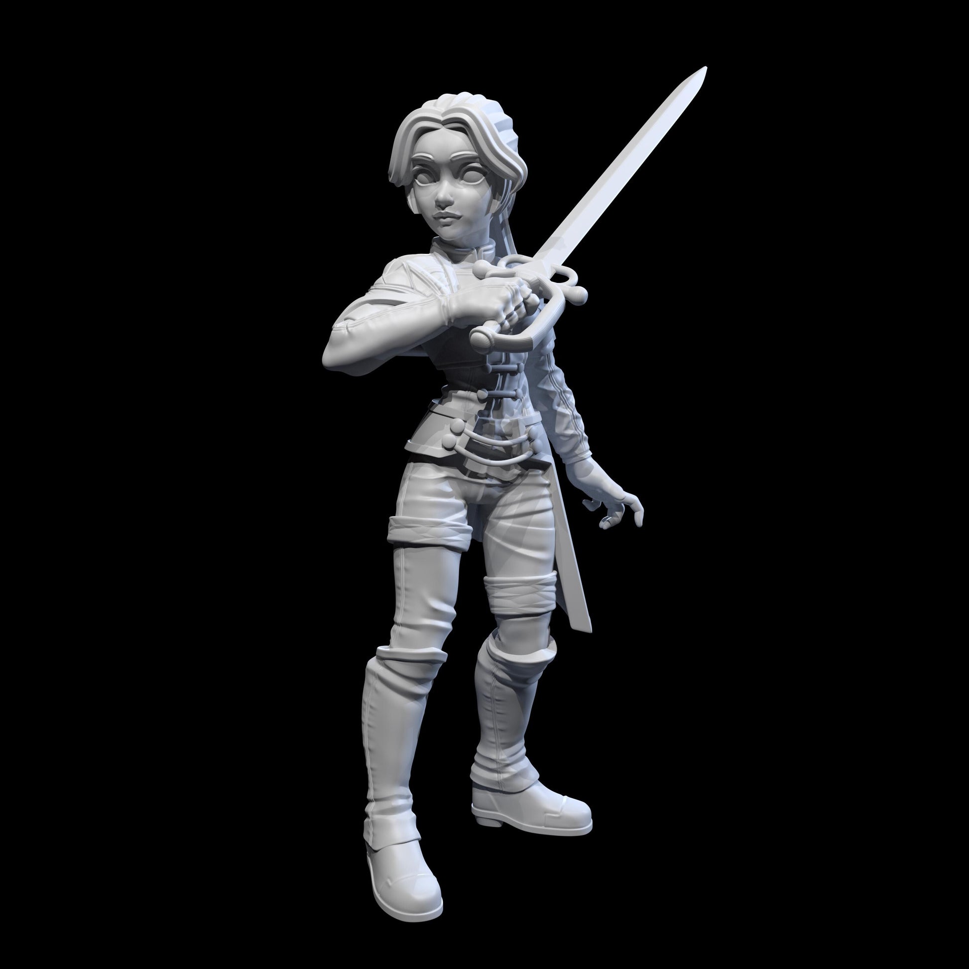 Maelle Miniature - 28mm / 32mm / 36mm / 75mm - Ethan Savage Studios - Resin Printed Figure for D&D, TTRPGs, and Board Games