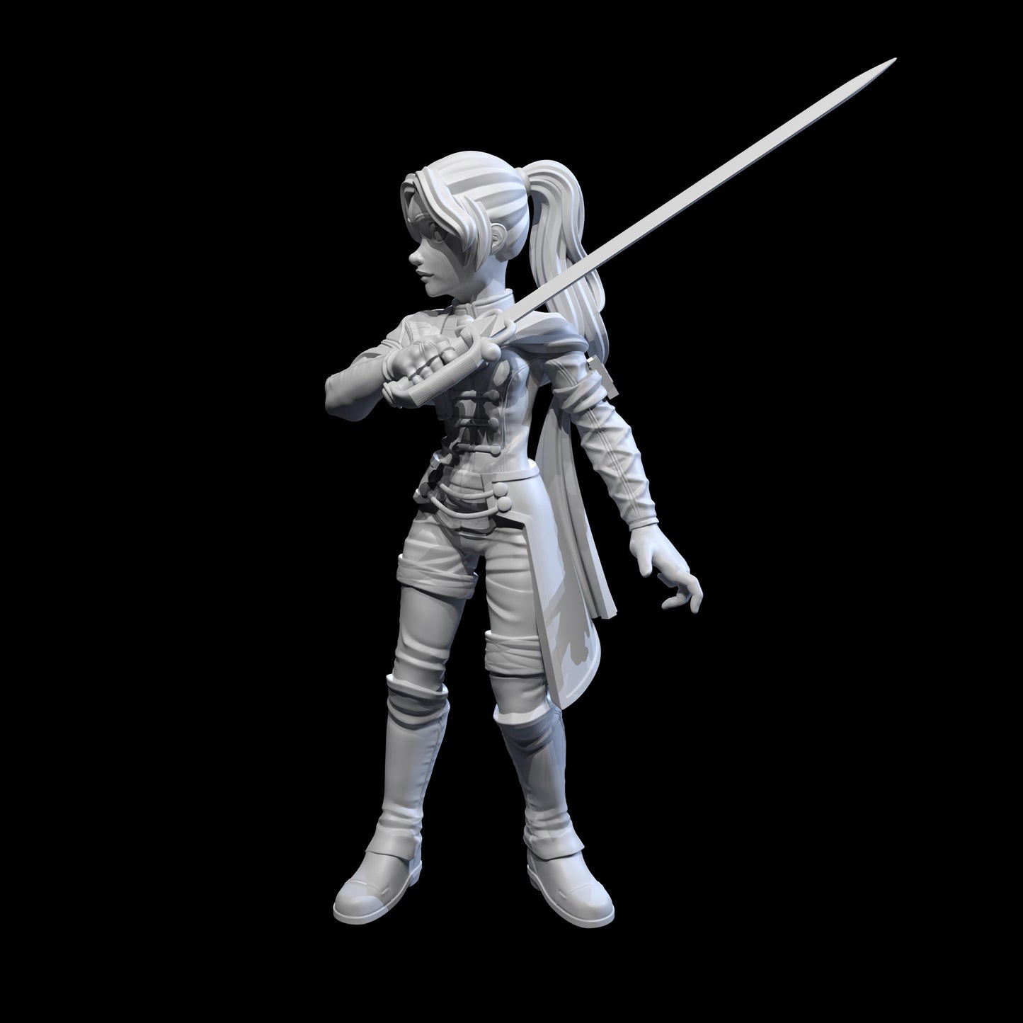 Maelle Miniature - 28mm / 32mm / 36mm / 75mm - Ethan Savage Studios - Resin Printed Figure for D&D, TTRPGs, and Board Games