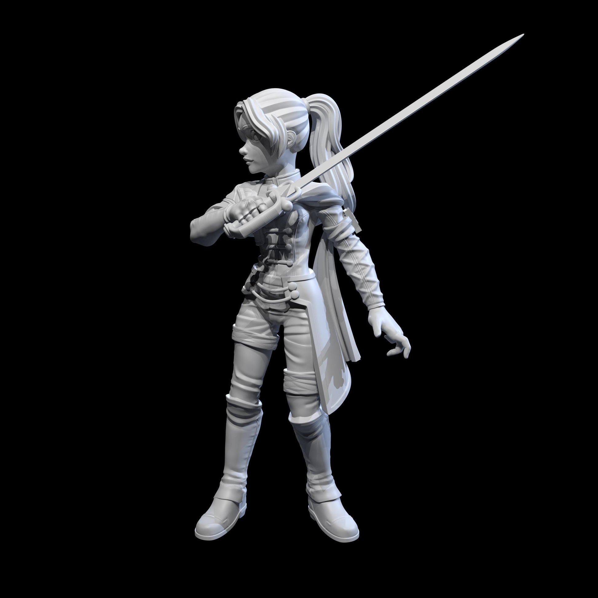 Maelle Miniature - 28mm / 32mm / 36mm / 75mm - Ethan Savage Studios - Resin Printed Figure for D&D, TTRPGs, and Board Games