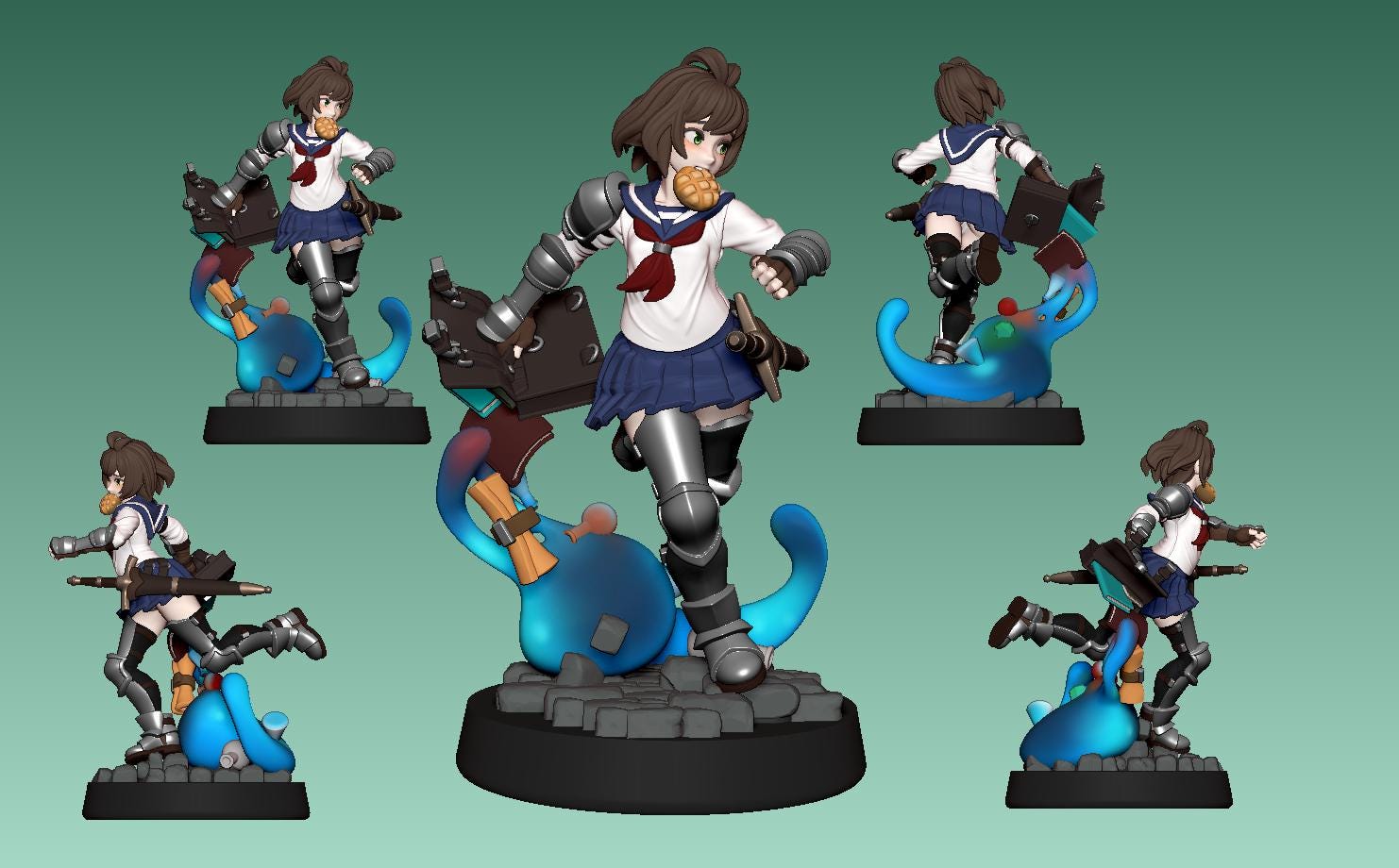 ASD Ayane Miniature - 28mm / 32mm / 36mm - LPOMC - Resin Printed Figure for D&D, TTRPGs, and Board Games