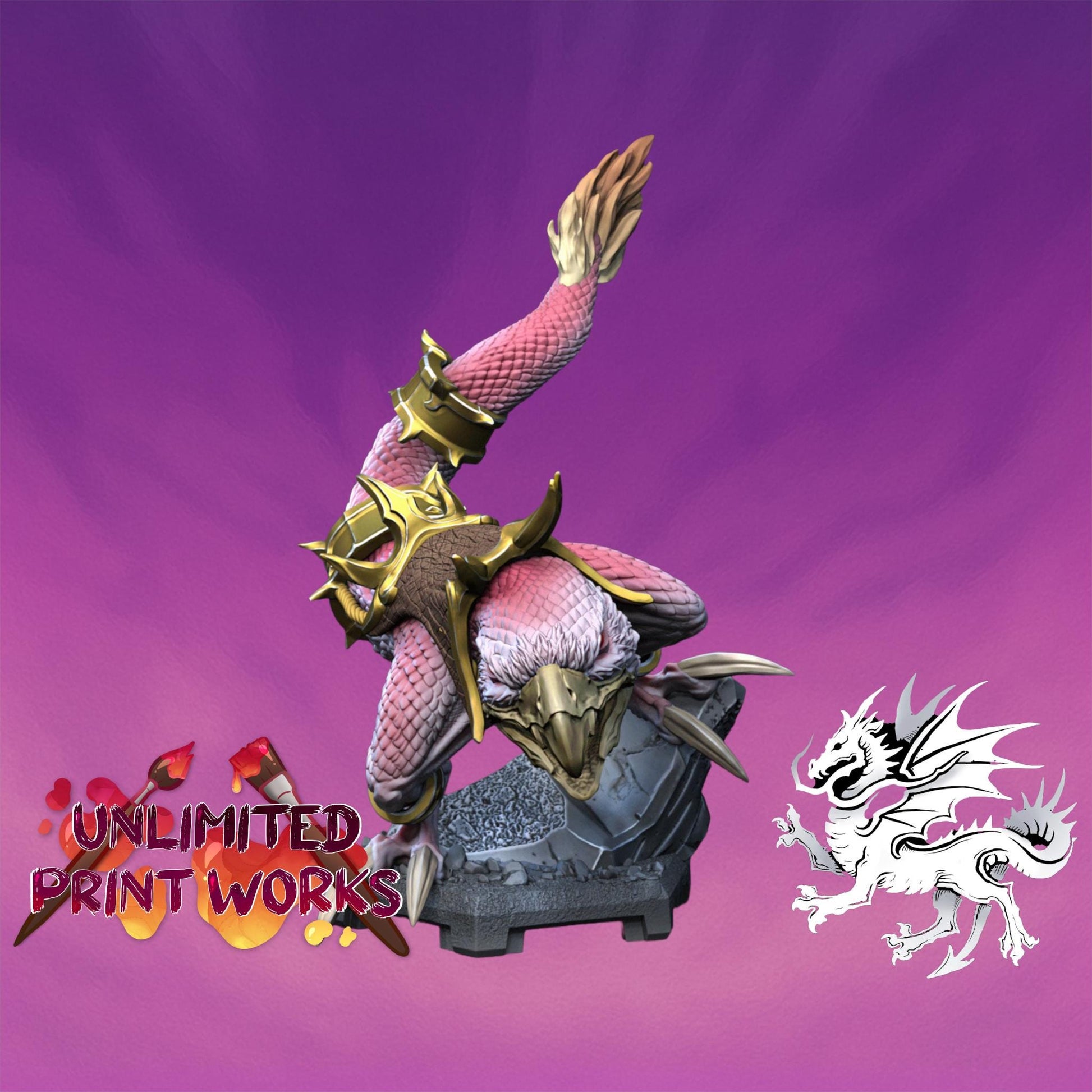 Chicken Leg Miniature (2 Variations) - 28mm / 32mm / 36mm / 75mm - DraGun Studios - Resin Printed Figurine for D&D, TTRPGs, and Board Games