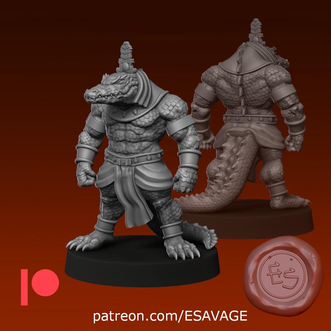 Egyptian God Miniature (6 Variations) - 28mm / 32mm / 36mm - Ethan Savage Studios - Resin Printed Figure for D&D, TTRPGs, and Board Games