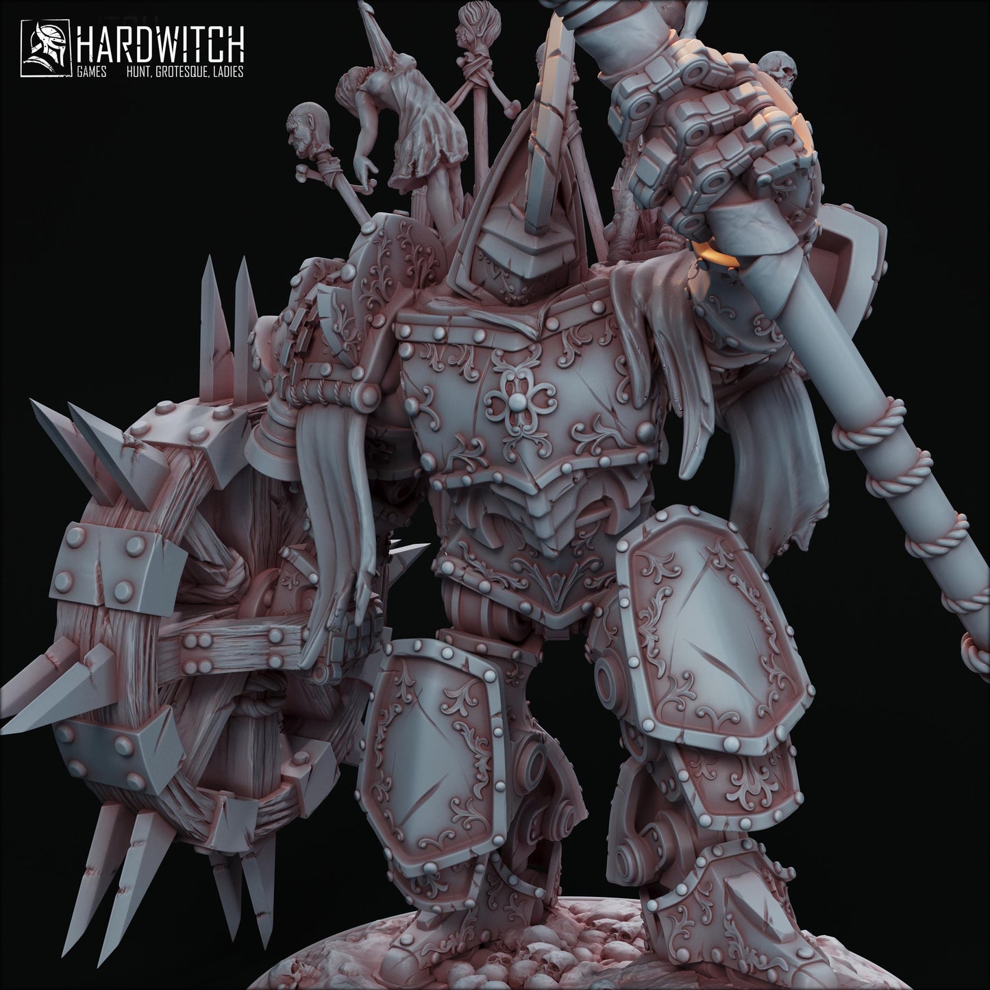 Anchorite Miniature - 28mm / 32mm / 36mm - HardWitch Games - Resin Printed Figure for D&D, TTRPGs, and Board Games