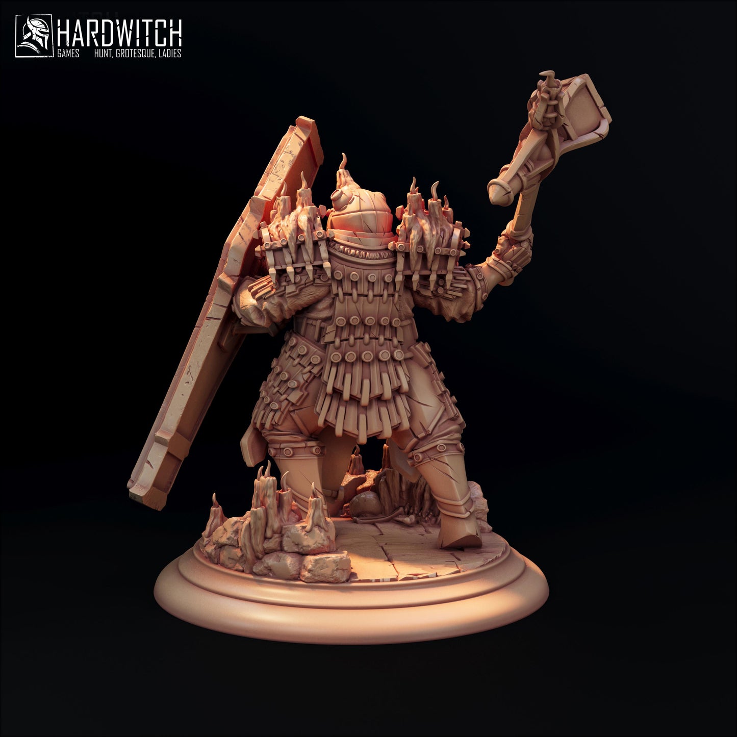 Heavy Mechanized Vanguard Miniature - 50mm - HardWitch Games - Resin Printed Figure for D&D, TTRPGs, and Board Games